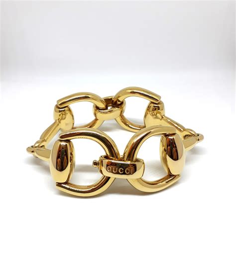 bracciale gucci vintage oro|Gucci gold necklace.